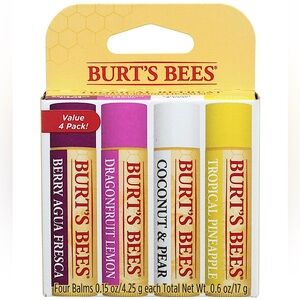 Burt's Bees Lip Balm — Tropical Retreat 4 Pack Set